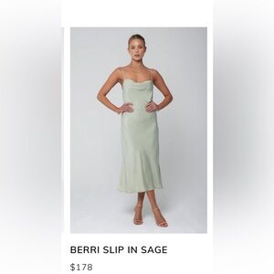 Resa Berri Slipdress in Sage